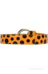 SRS Women Casual Orange, Black Synthetic Belt(Orange, Black)